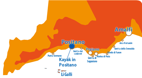 Amalfi Coast map